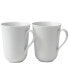 Фото #1 товара White Fluted Mugs, Set of 2