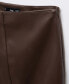 Фото #4 товара Women's Faux-Leather Pencil Skirt