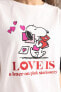 Fall In Love Snoopy Kısa Kollu Şortlu Pijama Takımı B6205ax24sp