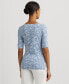 ფოტო #2 პროდუქტის Women's Floral Boat-Neck Top, Regular & Petite