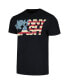 ფოტო #2 პროდუქტის Men's and Women's Black Johnny Cash Ragged Old Flag T-shirt