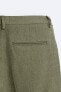 COTTON - LINEN SUIT TROUSERS