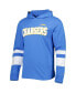 ფოტო #2 პროდუქტის Men's Powder Blue, White Los Angeles Chargers Alex Long Sleeve Hoodie T-shirt