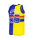 Men's Dikembe Mutombo Royal, Gold Denver Nuggets Hardwood Classics 1991-92 Split Swingman Jersey