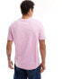 New Era branded short sleeve t-shirt in pink