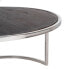Набор из двух столиков Коричневый Серебристый Нержавеющая сталь Древесина манго 75 x 75 x 41 cm (2 штук)