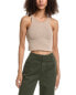 John Elliott Mineral Wash Gemini Rib Cropped Tank Women's