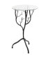 Фото #2 товара 22" Metal Branch with Glass Top Accent Table