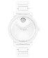 ფოტო #1 პროდუქტის Women's Swiss Bold Evolution 2.0 White Ceramic Bracelet Watch 34mm