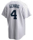 Фото #2 товара Men's Lou Gehrig White New York Yankees Home Cooperstown Collection Player Jersey