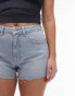 Topshop Hourglass comfort stretch denim short in bleach