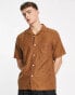 Фото #1 товара Weekday chill short sleeve shirt in brown