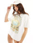 Фото #1 товара Ripcurl long days relaxed T-shirt in white