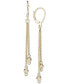 ფოტო #1 პროდუქტის Beaded Drop Earrings in 14k Gold