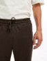 Фото #2 товара Jack & Jones slim clean jersey drawstring trouser in brown