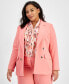 Фото #3 товара Plus Size Notched-Collar Blazer, Created for Macy's