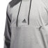 Фото #4 товара Adidas Men's Athletics Sport 2 Street Lifestyle Hoodie Grey-Black DW9454