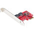 Фото #1 товара StarTech.com SATA PCIe Card - 2 Port PCIe SATA Expansion Card - 6Gbps - Full/Low Profile - PCI Express to SATA Adapter/Controller - ASM1061 Non-Raid - PCIe to SATA Converter - PCIe - SATA - Red - ASMedia - ASM1161 - 6 Gbit/s - 0 - 85 °C
