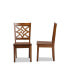 Nicolette Modern and Contemporary 2-Piece Finished Wood Dining Chair Set