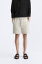 100% linen bermuda shorts