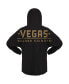 Фото #3 товара Women's Black Vegas Golden Knights Jersey Lace-Up V-Neck Long Sleeve Hoodie T-shirt