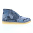 Фото #2 товара Clarks Desert Coal 26160188 Mens Blue Suede Lace Up Chukkas Boots