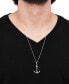 Фото #2 товара Men's Anchor Pendant Necklace in 10k Gold