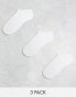 Фото #1 товара Weekday 3-pack trainer socks- white