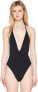 Фото #1 товара Bikini Lab Women's 183637 Plunge Front Halter One Piece Swimsuit Size XS