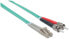 Фото #9 товара Intellinet Fiber Optic Patch Cable - OM3 - ST/LC - 5m - Aqua - Duplex - Multimode - 50/125 µm - LSZH - Fibre - Lifetime Warranty - Polybag - 5 m - OM3 - ST - LC