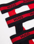 Фото #4 товара Hugo Boss 3 pack jockstraps in black and red