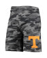 Men's Charcoal, Gray Tennessee Volunteers Camo Backup Terry Jam Lounge Shorts