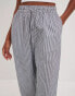 NA-KD striped drawstring trousers in navy Синий, 44 - фото #3