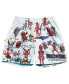 Фото #3 товара Men's White Deadpool Wolverine Notebook Sketch Retro Shorts