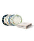 Heritage Collectables Mixed Designs Irregular Plates in Gift Box, Set of 4