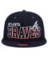 Фото #2 товара Men's Navy Atlanta Braves Game Day Bold 9FIFTY Snapback Hat