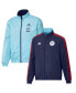 Men's Navy and Light Blue Chicago Fire 2023 On-Field Anthem Full-Zip Reversible Team Jacket