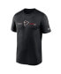 Men's Black Atlanta Falcons Horizontal Lockup Legend T-shirt