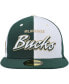 Фото #5 товара Men's Hunter Green, White Milwaukee Bucks Griswold 59FIFTY Fitted Hat
