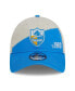 Фото #3 товара Men's Cream, Powder Blue Los Angeles Chargers 2023 Sideline Historic 9TWENTY Adjustable Hat