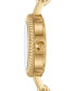 ფოტო #3 პროდუქტის Women's Reva Gold-Tone Stainless Steel Bangle Bracelet Watch 27mm Gift Set