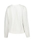 ფოტო #4 პროდუქტის Women's White North Carolina Tar Heels Sunray Notch Neck Long Sleeve T-shirt and Shorts Set