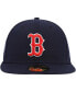 Фото #3 товара Men's Navy Boston Red Sox 9/11 Memorial Side Patch 59FIFTY Fitted Hat