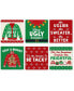 Фото #1 товара Ugly Sweater - Funny Holiday & Christmas Party Decor Drink Coasters - Set of 6
