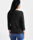 Women's Cotton 3/4-Sleeve Henley Tee, Created for Macy's