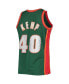 Men's Shawn Kemp Green Seattle SuperSonics 1995-96 Hardwood Classics 75th Anniversary Diamond Swingman Jersey