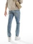 Фото #5 товара River Island tapered jeans in light blue