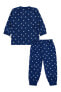 Erkek Bebek Pijama Takımı 6-18 Ay Lacivert