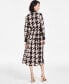 ფოტო #2 პროდუქტის Women's Printed A-Line Shirtdress