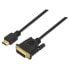 AISENS DVI 18+1 To HDMI M/M cable 1.8 m